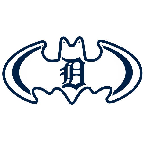 Detroit Tigers Batman Logo DIY iron on transfer (heat transfer)
